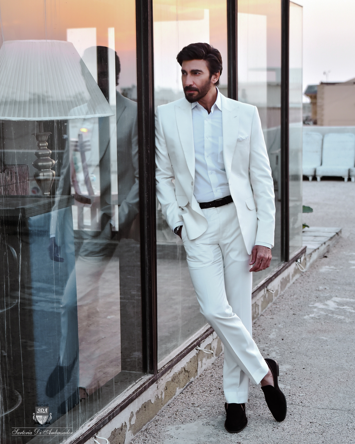 AA White Bespoke Suit