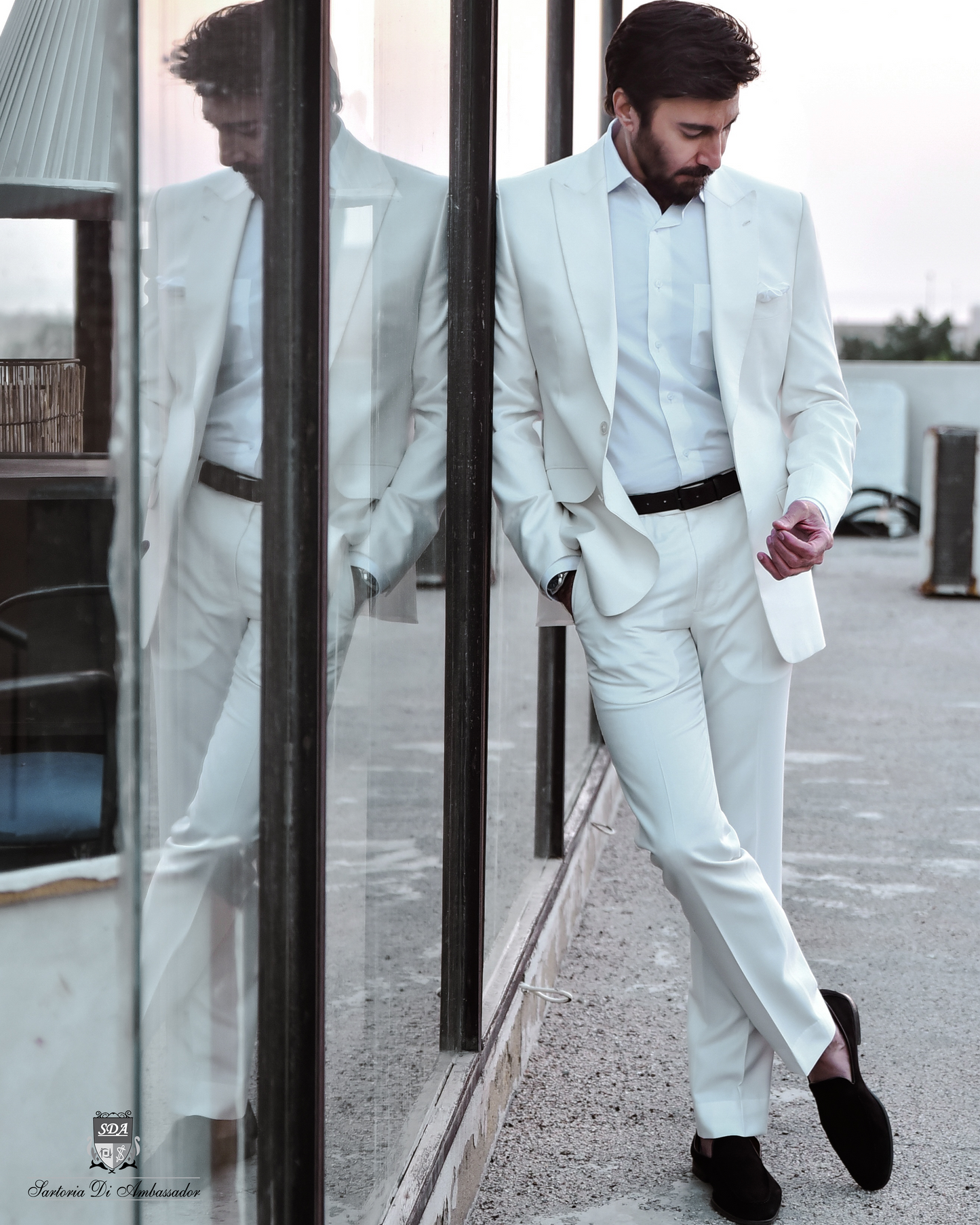 AA White Bespoke Suit