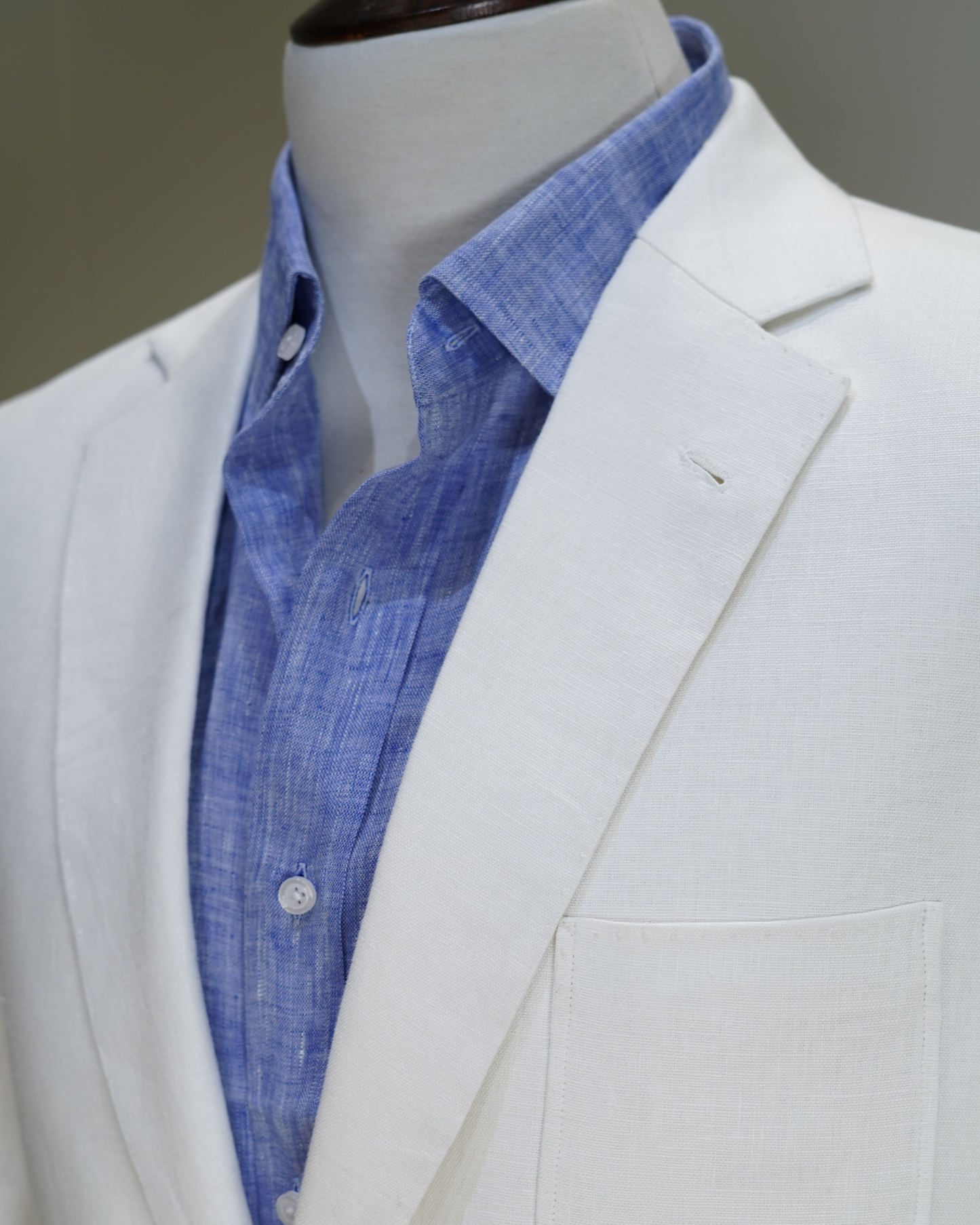 AS Linen Bespoke Suit | White