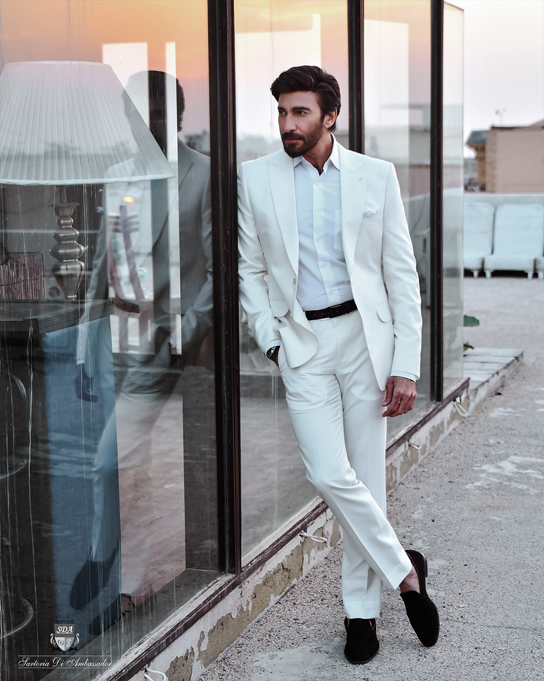 White Bespoke Suit