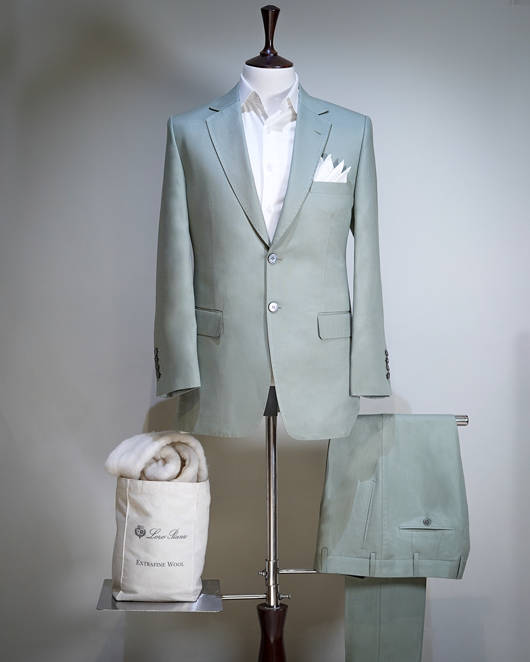 Bespoke Suit Light Mint Green
